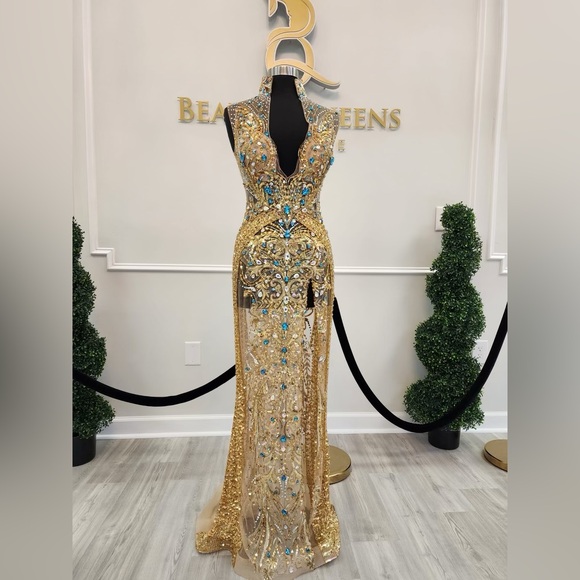 Couture Pageant Gown - Picture 1 of 4